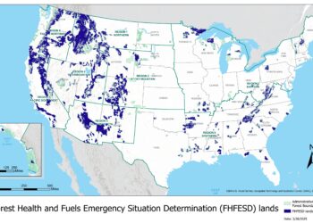 Forest Health and Fuels Emergency Situation Determination lands