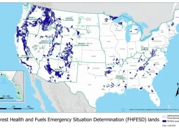 Forest Health and Fuels Emergency Situation Determination lands