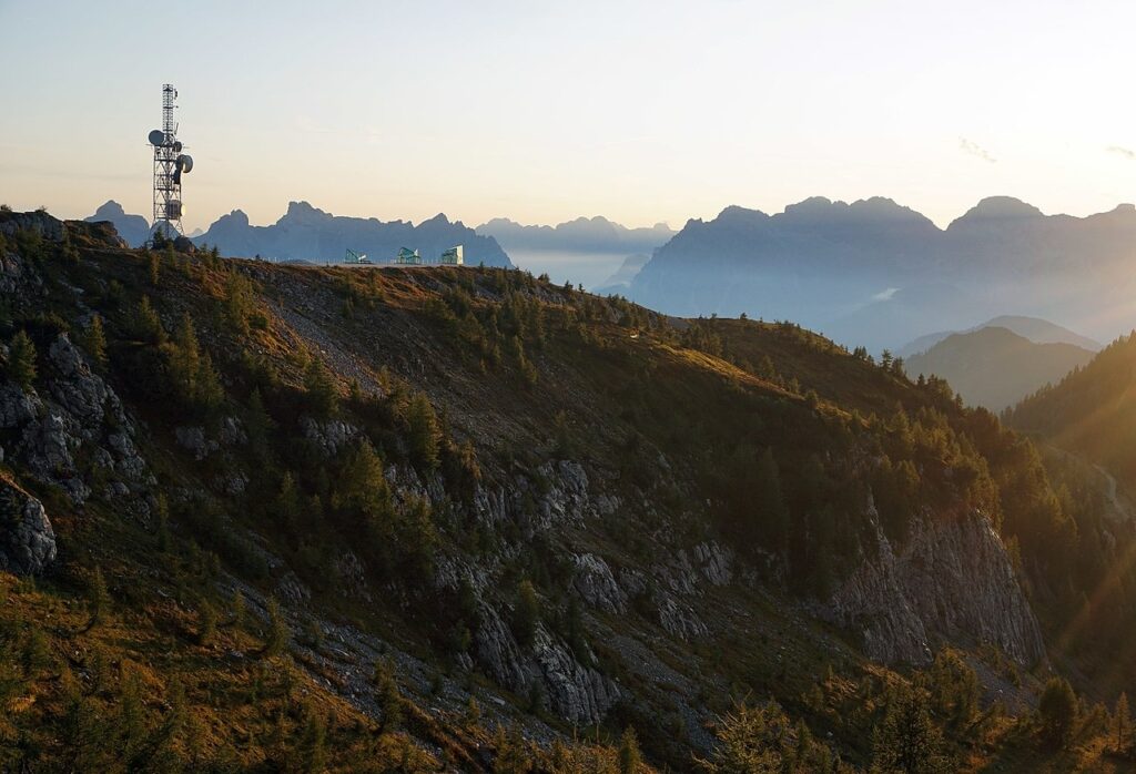 Messner Mountain Museum on Monte Rite in the Dolomites built into a WW1 fortification.